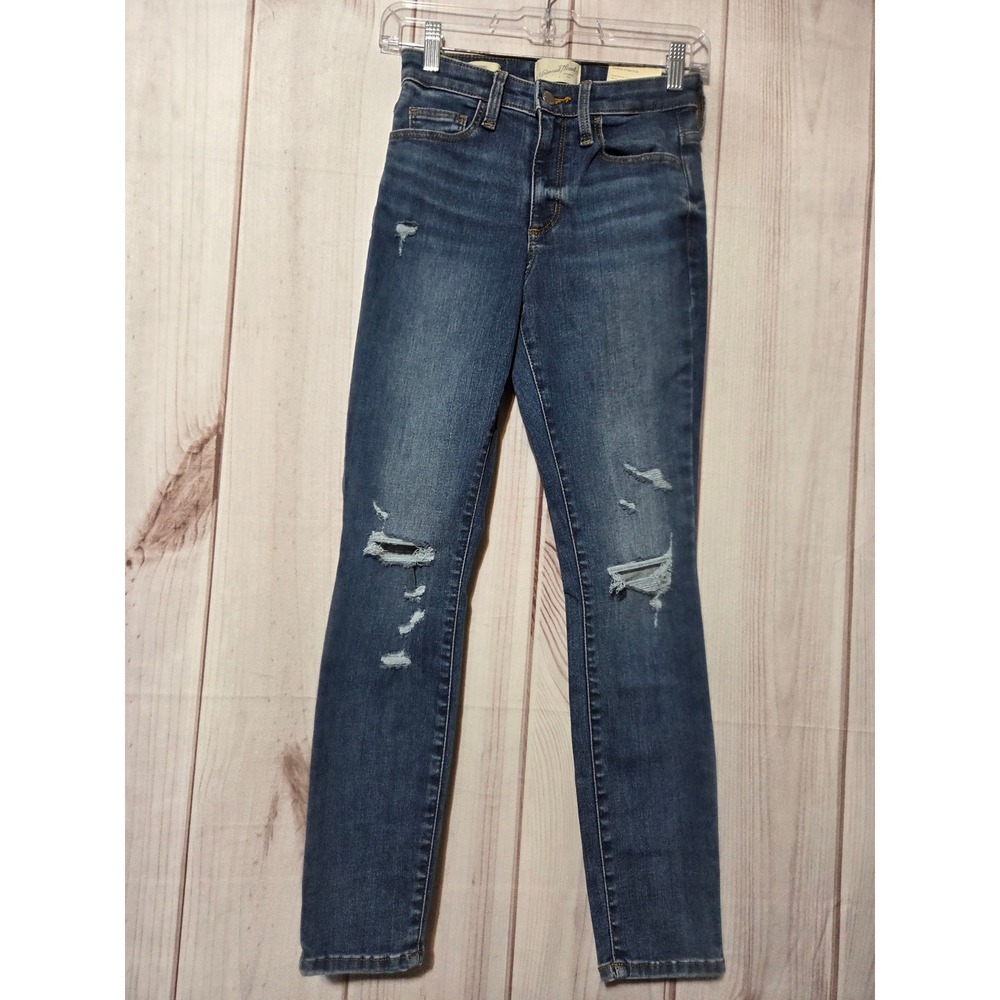 Universal Thread‎ Womens High-Rise Skinny Jeans Distressed Blue 2S Short
